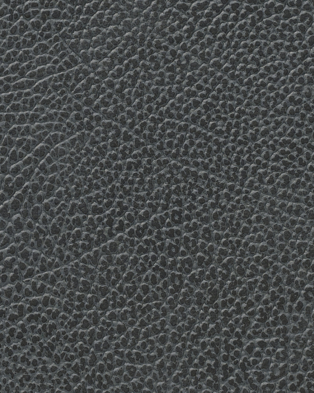 LIND DNA Placemats Hippo - Leer - Black Anthracite - Afwasbaar - 45 x 35 cm - 2 Stuks