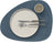 LIND DNA Placemats Nupo - Leer - Dark Blue - Curved - Afwasbaar - 44 x 37 cm - 2 Stuks