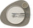 LIND DNA Placemats Nupo - Leer - Flint Grey - Curved - Afwasbaar - 44 x 37 cm - 2 Stuks