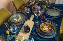 Cosy & Trendy Serviesset Quintana Green 18-delig / 6 personen - 6 dinerborden, 6 diepe borden en 6 ontbijtborden