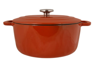Cosy & Trendy Braadpan met deksel Fontestic Gietijzer Roest Ø 28 cm / 6.8 Liter - geëmailleerde anti-aanbaklaag