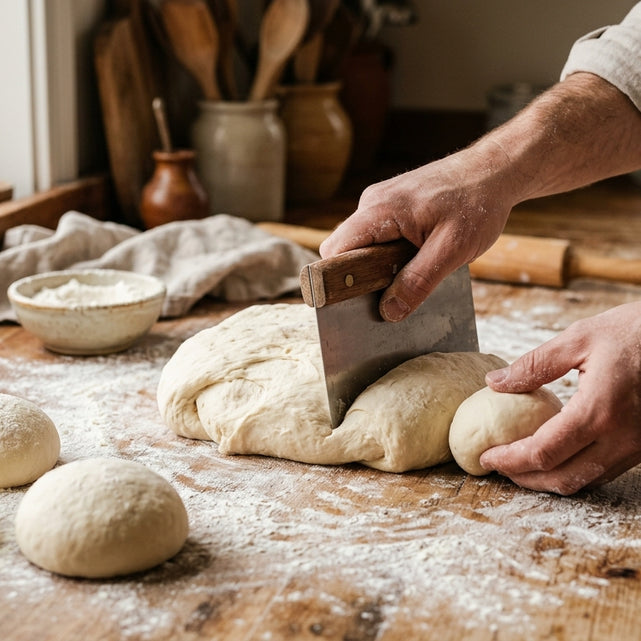 Portioneer direct na het kneden