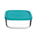 Bormioli Rocco Glazen Vershoudbakje Frigoverre - Blauw 15 x 15 x 7 cm / 1 liter
