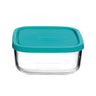 Bormioli Rocco Glazen Vershoudbakje Frigoverre - Blauw 15 x 15 x 7 cm / 1 liter