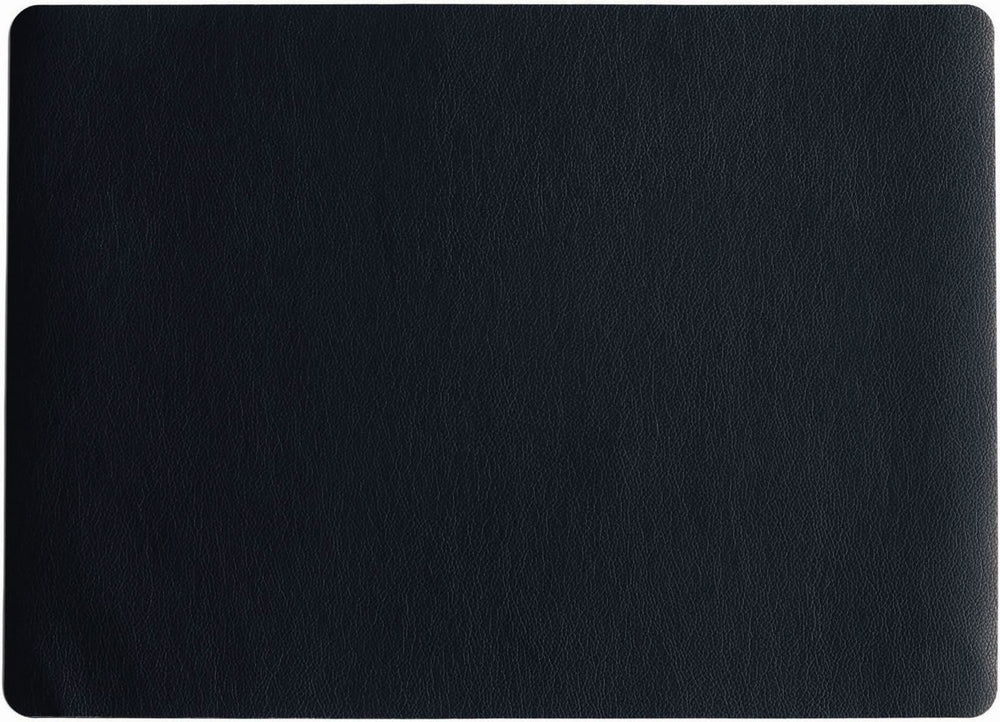 ASA Selection Placemat - Leather Optic Fine - Zwart - Afwasbaar - 46 x 33 cm