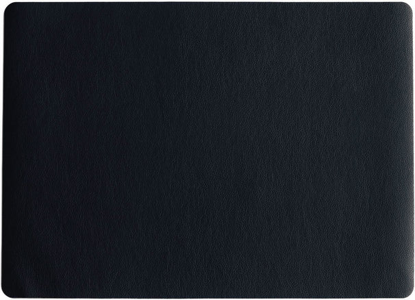 ASA Selection Placemat - Leather Optic Fine - Zwart - Afwasbaar - 46 x 33 cm