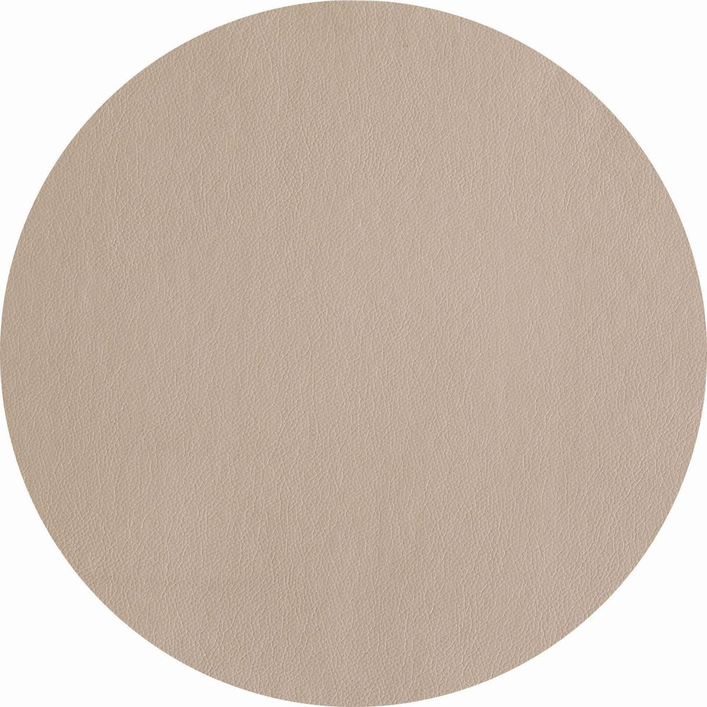 ASA Selection Placemat - Leather Optic Fine - Stone - Afwasbaar - ø 38 cm