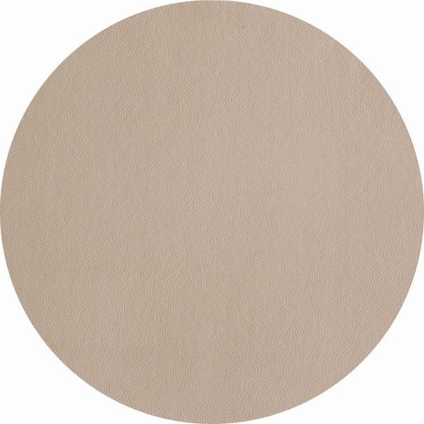 ASA Selection Placemat - Leather Optic Fine - Stone - Afwasbaar - ø 38 cm