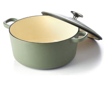 BK Braadpan Bourgogne Olive Green Gietijzer ø 28 cm / 6.7 Liter - open