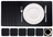 Cookinglife 6 Placemats + 6 Onderzetters - Afwasbaar - Zwart