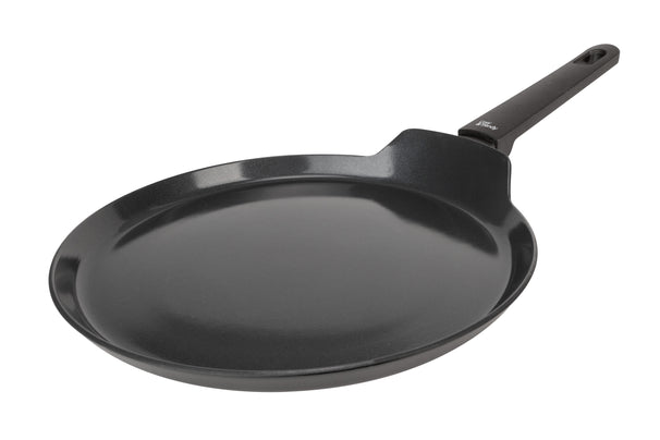 Cookinglife Pannenkoekenpan Black Cera Zwart ø 24 cm - geschikt voor alle warmtebronnen - keramische anti-aanbaklaag