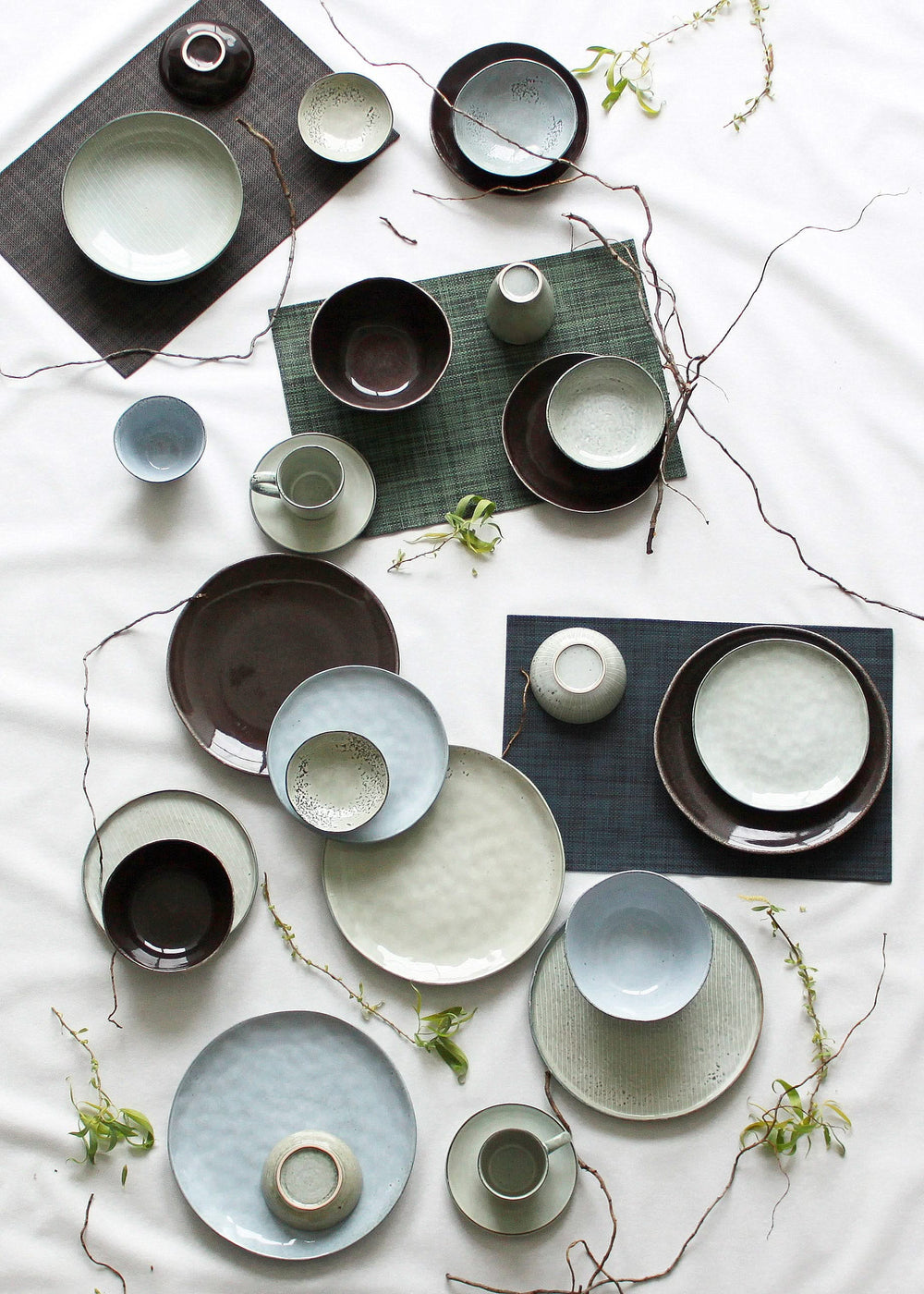 Salt & Pepper Ontbijtborden / Dessertborden Artisan Groen ø 20 cm - 4 Stuks