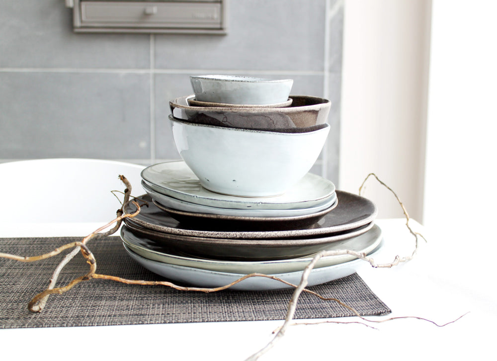 Salt & Pepper Ontbijtborden / Dessertborden Artisan Groen ø 20 cm - 4 Stuks