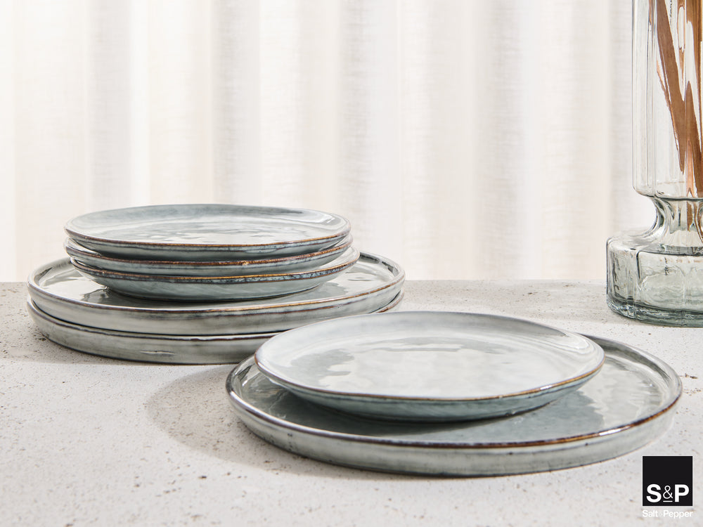 Salt & Pepper Ontbijtborden / Dessertborden Artisan Groen ø 20 cm - 4 Stuks