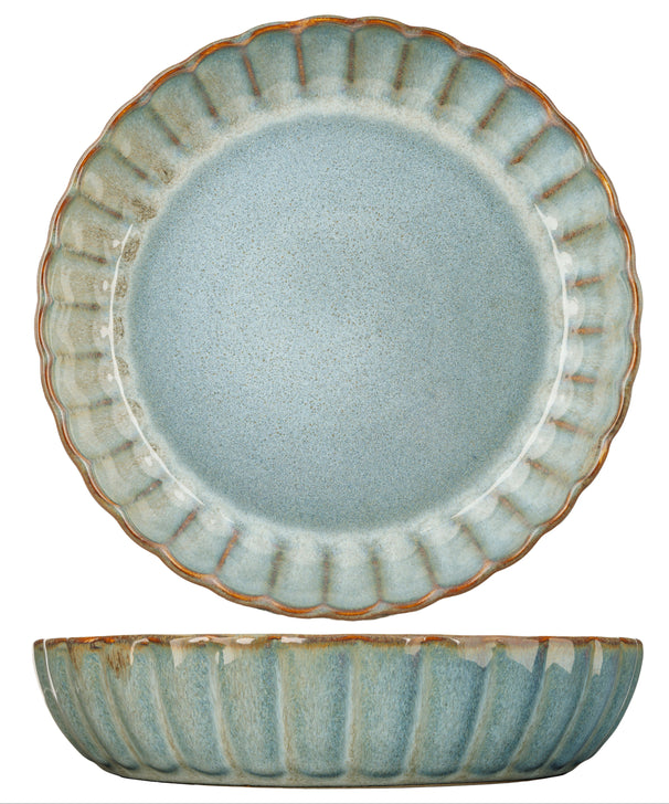 Cosy & Trendy Diepe Borden / Pastaborden - Astera Ocean Blauw - ø 22 cm - 4 Stuks