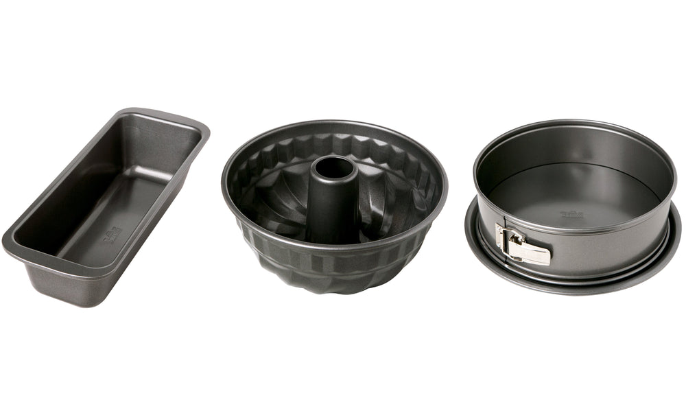 Birkmann Bakvorm set Easy Baking - 3 delig - Springvorm, Tulbandvorm & Cakevorm