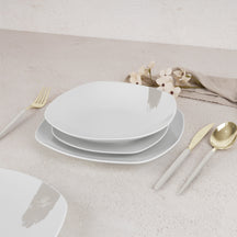 Berlinger Haus Serviesset Wit Crème - 18-Delig / 6 Personen - 6 dinerborden, 6 ontbijtborden en 6 diepe borden