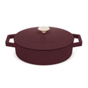 BerlingerHaus Hapjespan / Sauteerpan Mat Bordeaux - Gietijzer - ø 26 cm - geschikt voor alle warmtebronnen - geëmailleerde anti-aanbaklaag
