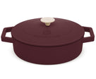 Berlinger Haus Hapjespan / Sauteerpan Mat Bordeaux - Gietijzer - ø 26 cm - geschikt voor alle warmtebronnen - geëmailleerde anti-aanbaklaag