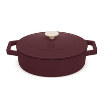 BerlingerHaus Hapjespan / Sauteerpan Mat Bordeaux - Gietijzer - ø 26 cm - geschikt voor alle warmtebronnen - geëmailleerde anti-aanbaklaag