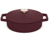 Berlinger Haus Hapjespan / Sauteerpan Mat Bordeaux - Gietijzer - ø 26 cm - geschikt voor alle warmtebronnen - geëmailleerde anti-aanbaklaag