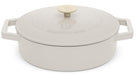 Berlinger Haus Hapjespan / Sauteerpan Mat Crème - Gietijzer - ø 26 cm - geschikt voor alle warmtebronnen - geëmailleerde anti-aanbaklaag