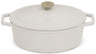 Berlinger Haus Braadpan Mat Crème Ovaal - Gietijzer - 30 x 22 cm - geschikt voor alle warmtebronnen - geëmailleerde anti-aanbaklaag