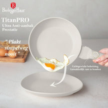 Berlinger Haus Koekenpan Mat Crème ø 20 cm - geschikt voor alle warmtebronnen - standaard anti-aanbaklaag
