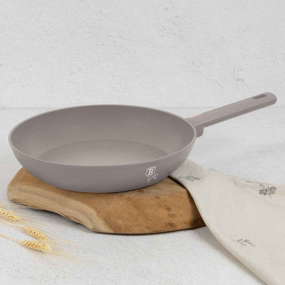 Berlinger Haus Koekenpan Taupe ø 28 cm - geschikt voor alle warmtebronnen - standaard anti-aanbaklaag