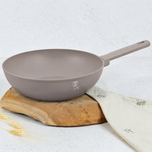 Berlinger Haus Wokpan Taupe ø 28 cm - geschikt voor alle warmtebronnen - standaard anti-aanbaklaag