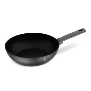 BerlingerHaus Wokpan Mat Antraciet ø 28 cm - geschikt voor alle warmtebronnen - standaard anti-aanbaklaag