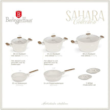 Berlinger Haus Pannenset Nordic Mat Crème 7-Delig - Kookpan ø 20, 24, 28 cm & Koekenpan ø 20, 24 cm - geschikt voor alle warmtebronnen