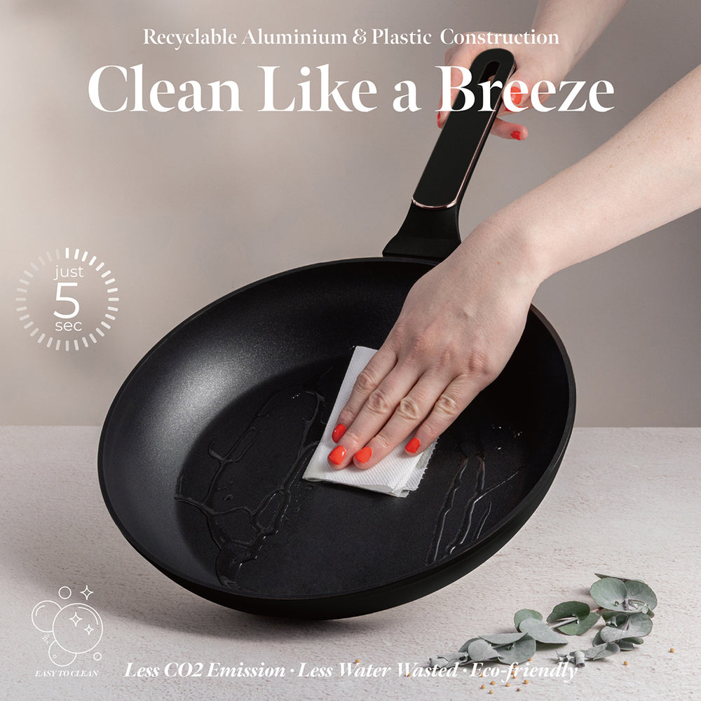 Berlinger Haus Koekenpan Zwart Rosègoud ø 28 cm - geschikt voor alle warmtebronnen - standaard anti-aanbaklaag