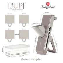 Berlinger Haus Mandoline / Groentesnijder Taupe - met Opvangbak