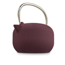 BerlingerHaus Theepot met RVS Filter - Gietijzer Mat Bordeaux - 1 Liter