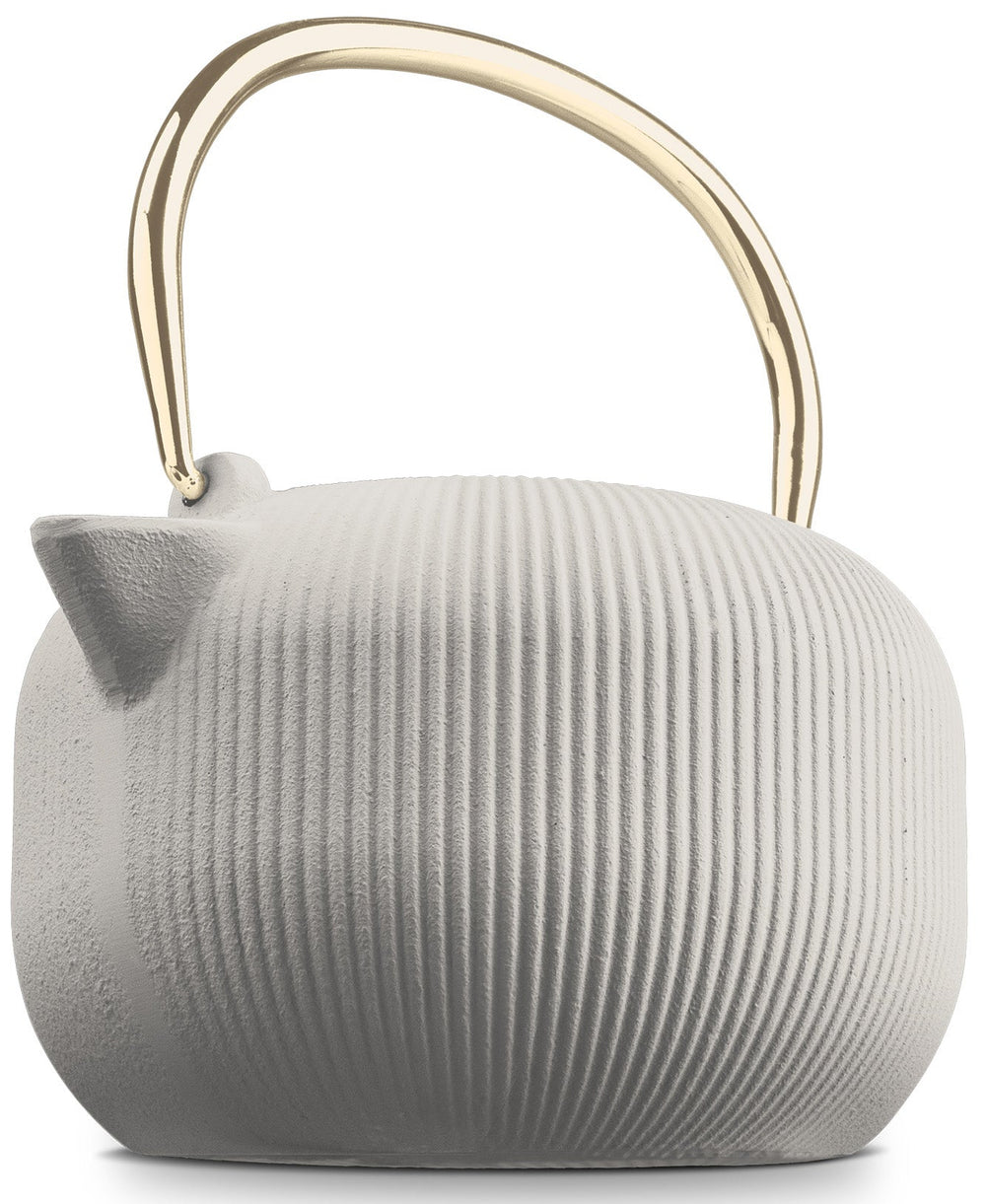 Berlinger Haus Theepot met RVS Filter - Gietijzer Mat Crème - 1 Liter