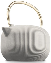 Berlinger Haus Theepot met RVS Filter - Gietijzer Mat Crème - 1 Liter