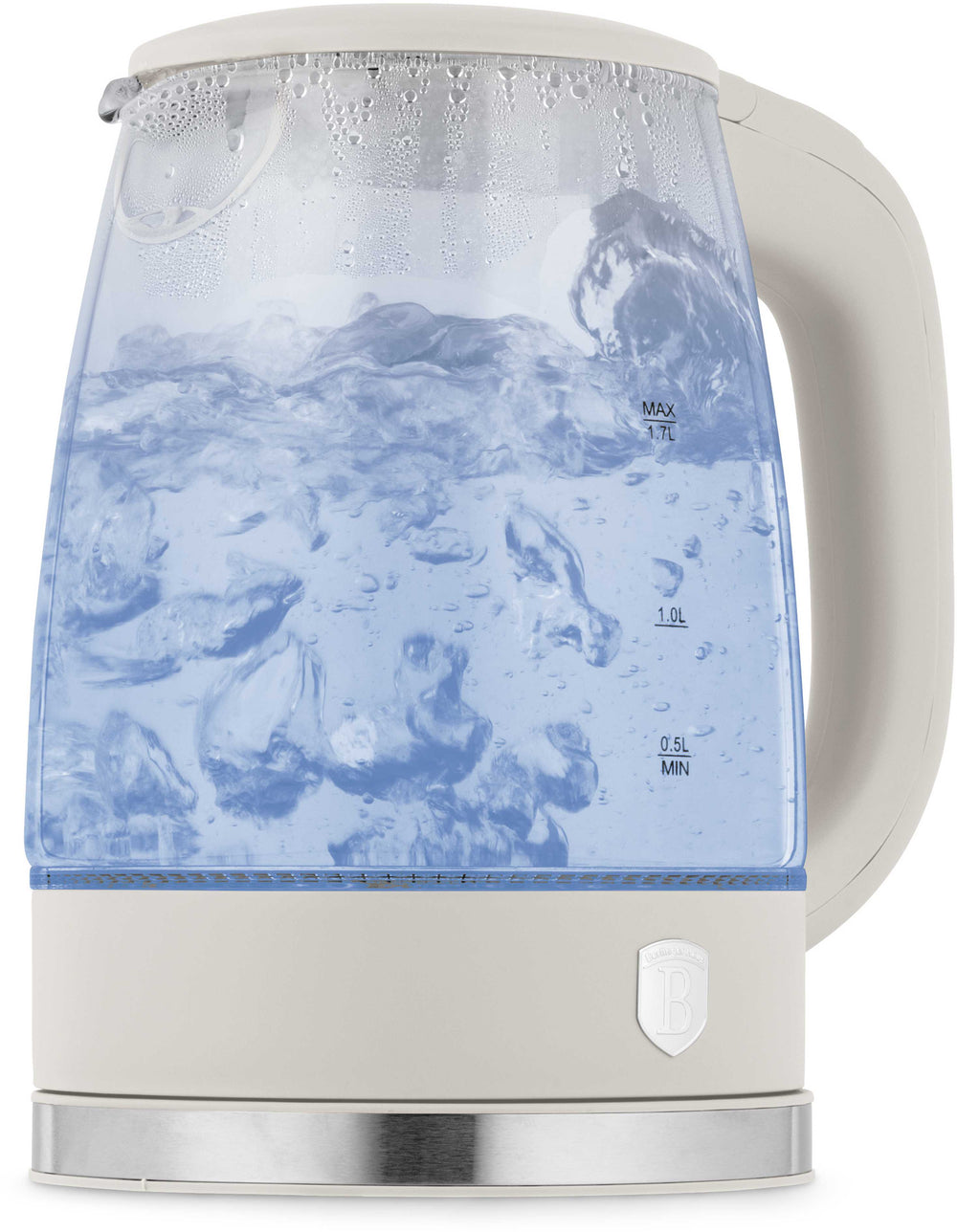 Berlinger Haus Waterkoker Glas Mat Crème - 1.7 Liter - 2200W