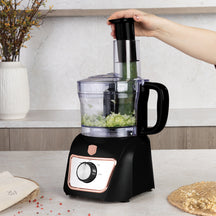 Berlinger Haus Keukenmachine / Foodprocessor 8-in-1 Zwart Roségoud - 500W