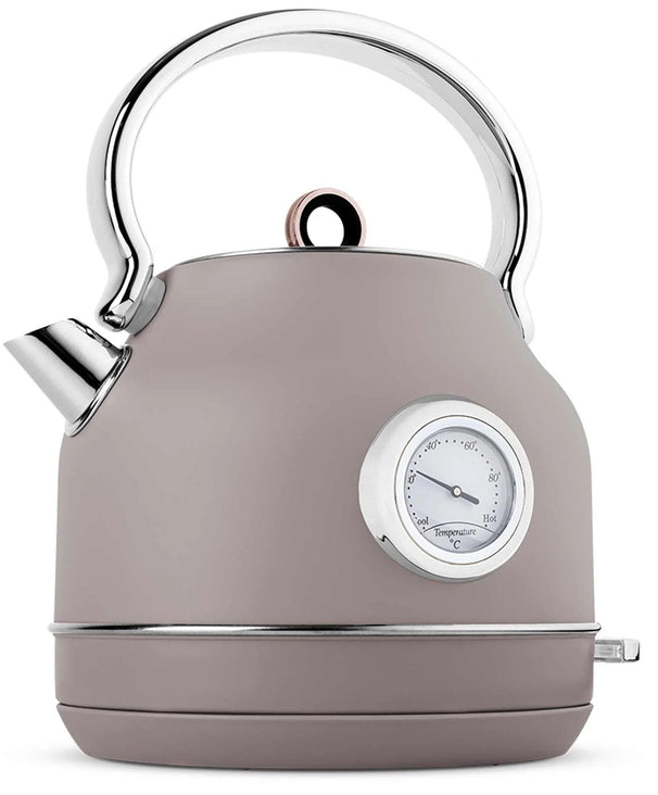 Berlinger Haus Waterkoker Taupe - met Thermometer - 1.7 Liter - 2200W