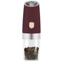 BerlingerHaus Elektrische Peper- en Zoutmolen Set Gravity Mat Bordeaux - Keramische Molen - 2-Delig