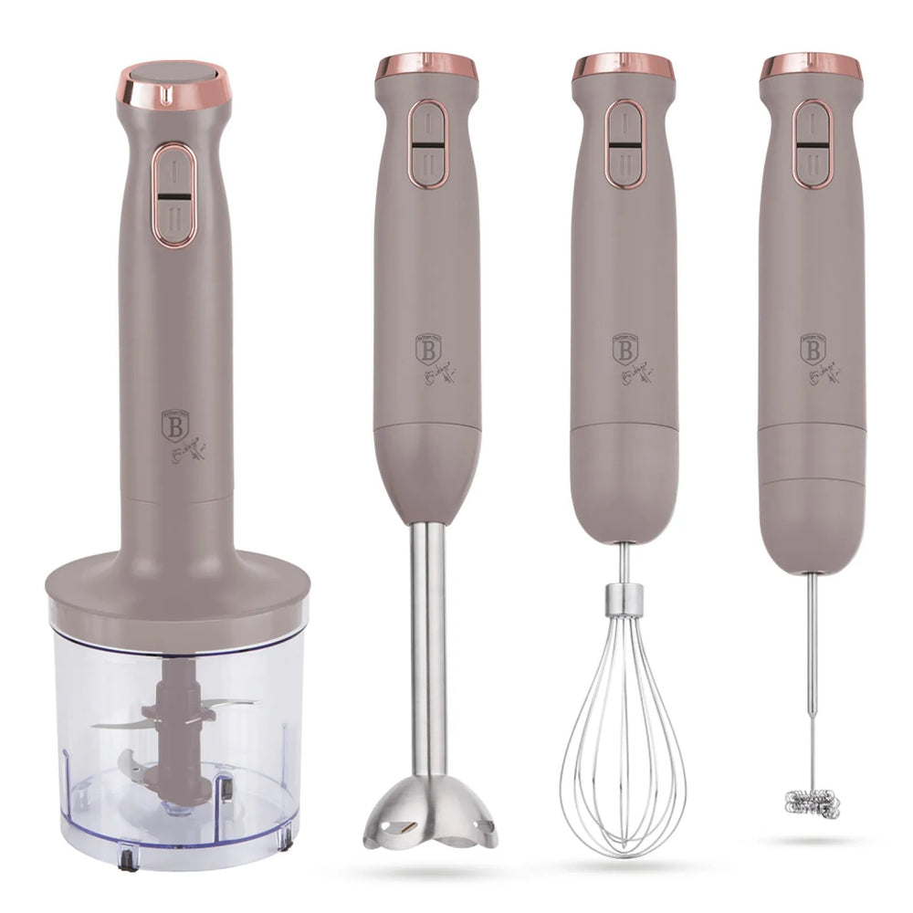 Berlinger Haus Staafmixer set Taupe – 6-in-1 – 800 W