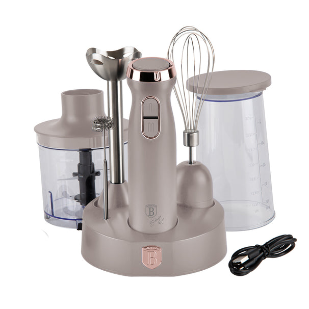 Berlinger Haus Staafmixer set Taupe – 6-in-1 – 800 W