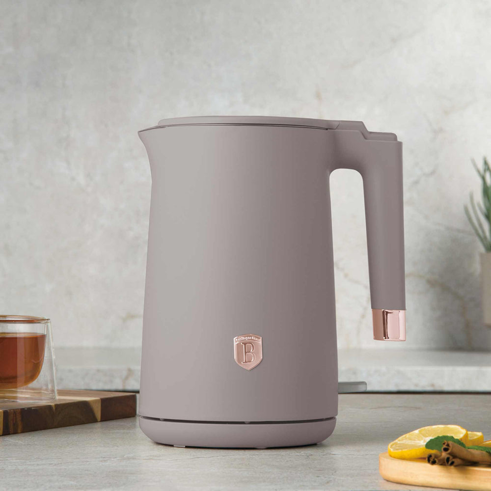 Berlinger Haus Waterkoker Dubbelwandig Taupe - 1.7 Liter - 1800W