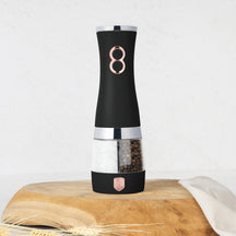 Berlinger Haus Elektrische Peper- en Zoutmolen Zwart Roségoud - 2-in-1 - Keramische Molen