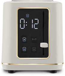 Berlinger Haus Broodrooster Digitaal Mat Crème - 2 Sleuven - 870W