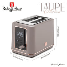 Berlinger Haus Broodrooster Digitaal Taupe - 2 Sleuven - 870W