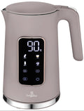 Berlinger Haus Waterkoker Digitaal Taupe - Temperatuurinstelling - 1.7 Liter - 2200W