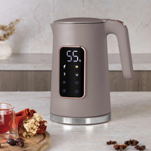 Berlinger Haus Waterkoker Digitaal Taupe - Temperatuurinstelling - 1.7 Liter - 2200W