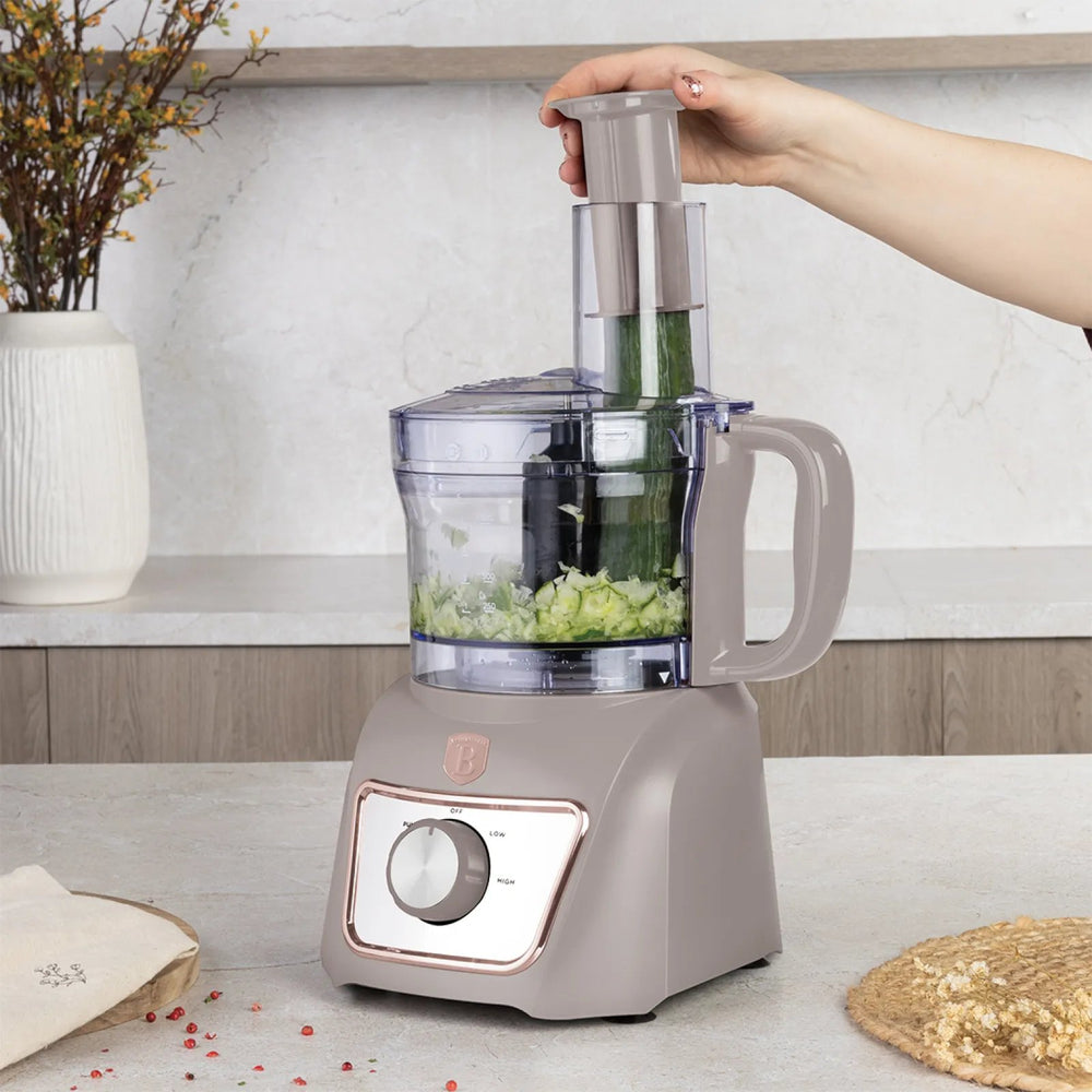 Berlinger Haus Keukenmachine / Foodprocessor 8-in-1 Taupe - 500W